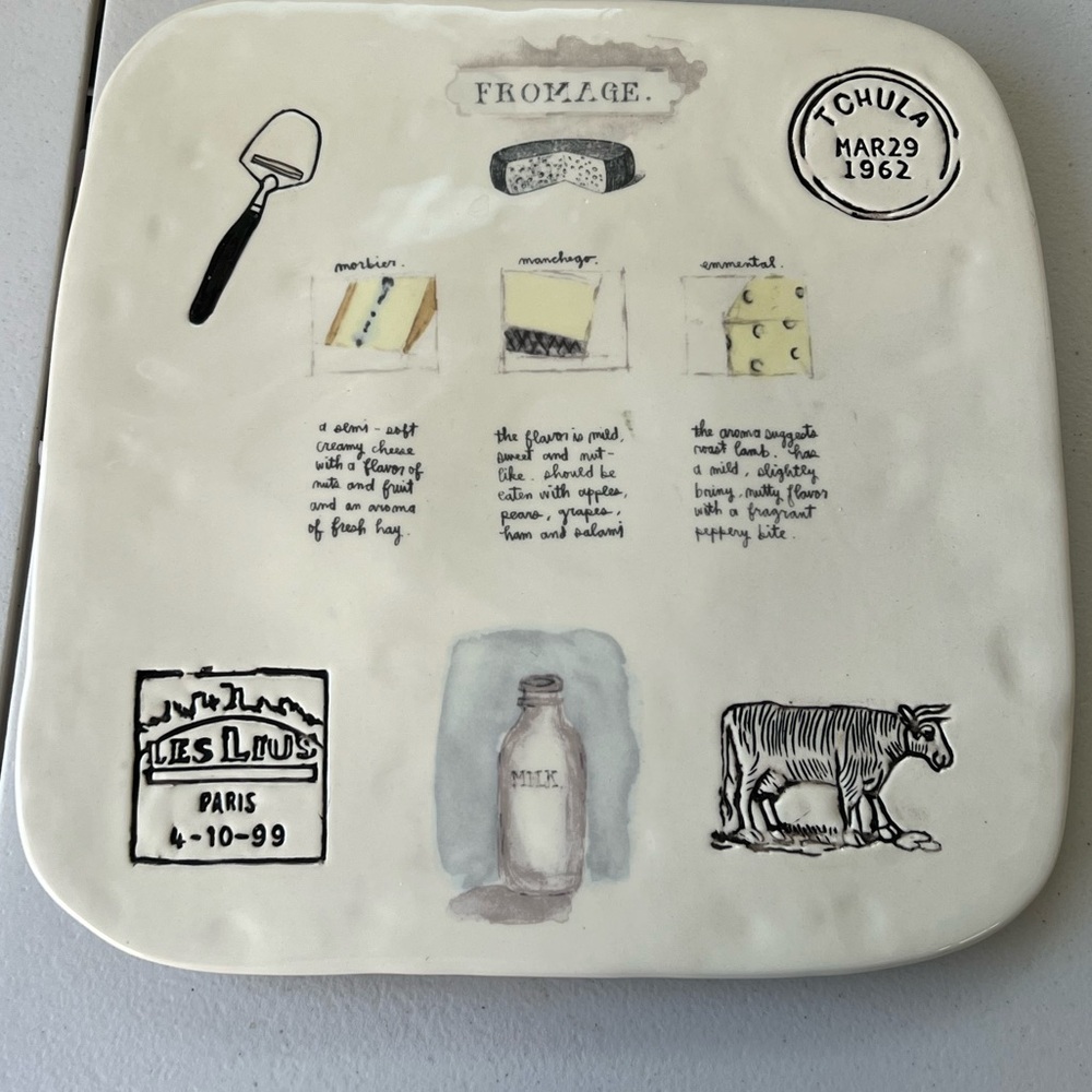 RAE DUNN. Rare Vintage Cheese plate
